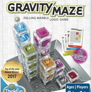 ThinkFun Gravity Maze Falling Marble Logic Game - Multicolor